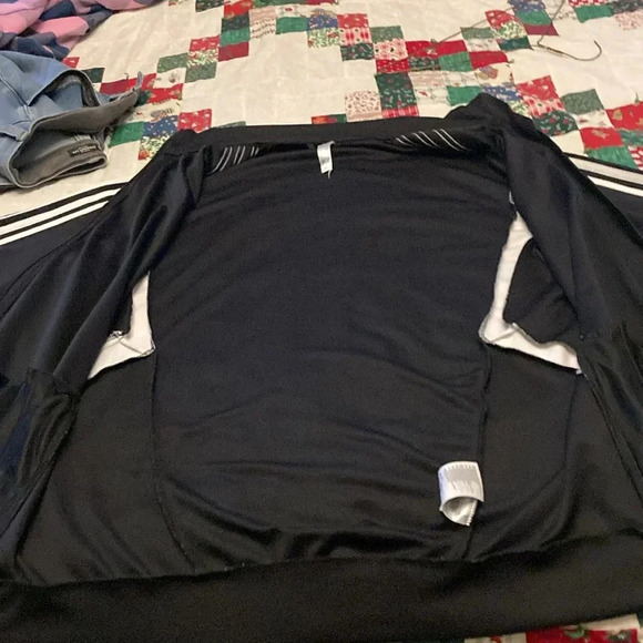 Adidas climate running jacket black men’s large - Picture 6 of 13